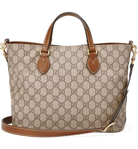 gucci small eden canvas tote|Gucci coated canvas handbag.